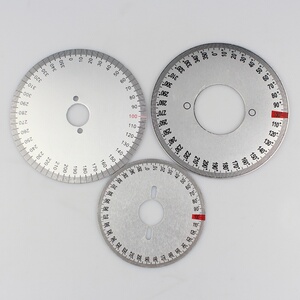 电脑绣花机配件车床机床铝合金刻度盘连座刻度表皮带轮铝数字盘