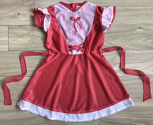 全新八九十年代老式儿童夏季粉红色连衣裙怀旧老物童装道具服装