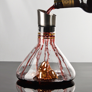 凯欢高档布瀑金山醒酒器家用轻奢自动快速葡萄酒杯红酒醒酒器水晶