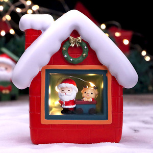 圣诞节小夜灯圣诞老人房子树发光装饰星星灯摆件幼儿园卡通小礼物