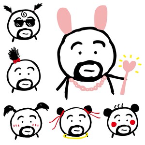 抖音同款汽车贴纸个性网红阿呆车贴后视镜侧窗搞笑油箱盖装饰贴纸