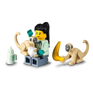 lego乐高 城市系列 野生动物 美洲白色狮子 米色母狮 老鹰 60307