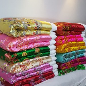 店淘宝诚德轩老棉被定做手工老式丝绸缎被子结婚嫁妆喜被大红龙凤锦缎