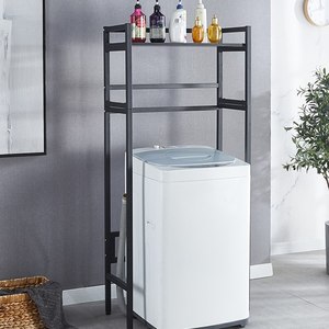 全自动波轮洗衣机架子置物架翻盖式上开多功能掀盖加高上方收纳柜