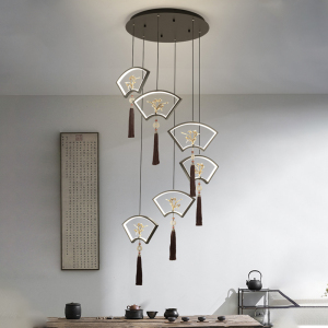 中国风客厅吊灯新中式餐厅卧室床头小吊灯公寓茶艺室禅意装饰灯具