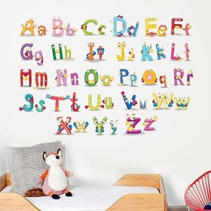 26个大小写英文字母表英语教室墙贴画墙面装饰幼儿园贴纸早教儿童