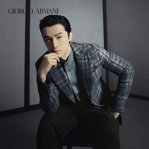 【胡歌同款】giorgio armani/阿玛尼男士绵羊毛西服外套