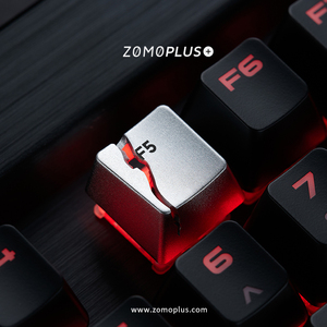 ZOMO官方 F5已烂 刷新“钛合金F5” 铝合金 机械键盘金属透光键帽