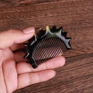 手工diy牛角梳子mini 送女朋友爱人七夕情人节礼物小太阳包包梳