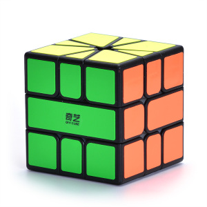 奇艺启发sq1魔方送教程炫亮六色磨砂面异形魔方益智玩具