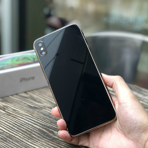 平果x改色后膜xr背膜钢化玻璃彩膜iphonxs max手机贴mo后面彩色