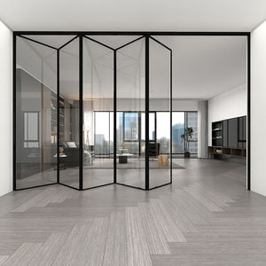 铝合金折叠门隔断门开方式厨房隐形门阳台卧室客厅推拉门玻璃移门