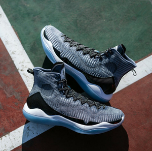 李宁驭帅11精英版编织高帮篮球鞋男缓震耐磨透气运动鞋abam059