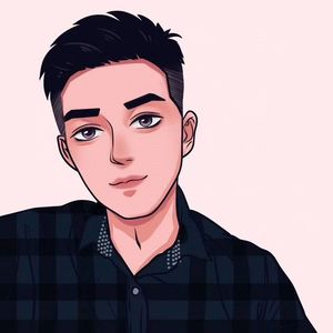 0037人付款淘宝微信抖音真人照片转手绘写实素描卡通漫画头像肖像设计