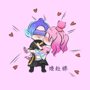 和平精英吃鸡微信小红书卡通情侣手绘q版简笔漫画头像设计定制作