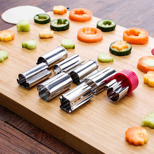 果蔬压花刀萝卜刻花模具料头压花器蔬菜雕刻刀酒店厨师雕花模具
