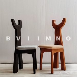 丹麦实木餐厅餐椅设计师小众座椅白蜡木单人椅子北欧家用书椅坐椅