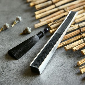 带刀的扇子男生霸气防身便携复古风折扇简约练功扇铁刀扇金属扇骨