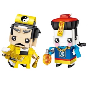 00格列佛游乐园淘宝loz迷你积木人中国清朝僵尸玩具手办玩偶玩具