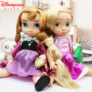 迪士尼长发公主人鱼灰姑娘艾莎沙龙娃娃女孩公仔儿童玩具人偶玩偶