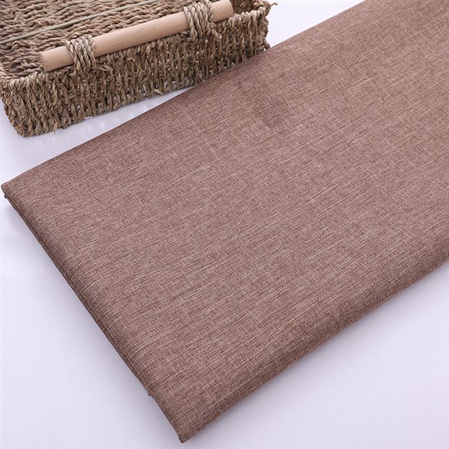 加厚素色细麻沙发布料面料抱枕坐垫套亚麻简约防尘布纯色手工布艺