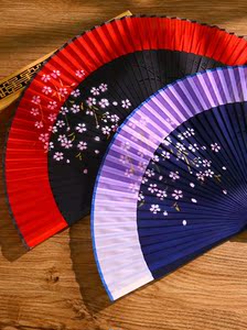 春节晚会迷你小折扇绢布扇子古风仙气舞蹈用的旗袍扇流苏走秀道具