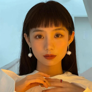 短刘海假发齐上眉
