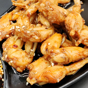 香辣田鸡腿肉干煸麻辣田鸡非牛蛙鲜活现做熟食即食冷吃零食100g