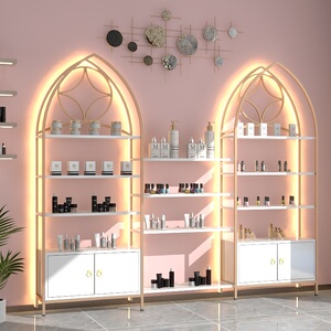 化妆品展示柜产品陈列柜美容院护肤品柜子包包展示架美甲货架展柜