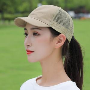 短帽沿透气网帽短帽檐帽子女棒球帽夏季短沿夏款小檐女夏时尚鸭舌