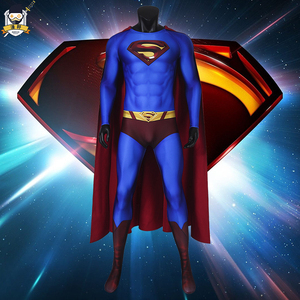 漫轩 超人归来电影cos超人克拉克紧身衣连体衣披风表演服全套