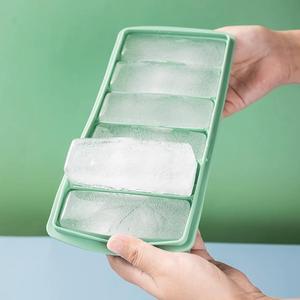 冰块模具长条储冰制冰盒家用辅食方形大容量冰盒硅胶冰格
