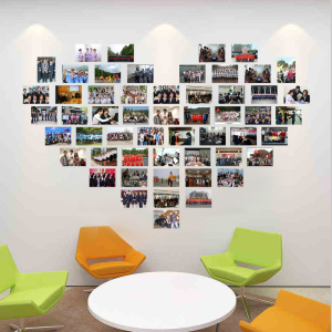 公司团队 照片墙卧室温馨墙面爱心相片贴画团建创意自粘相框墙贴