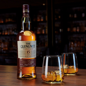 格兰威特15年橡木桶陈酿单一麦芽苏格兰威士忌 glenlive 洋酒盒装