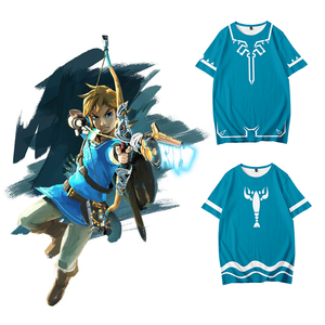 塞尔达传说荒野之息林克英杰服系列游戏周边t恤短袖男女动漫衣服