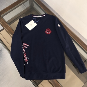 moncler蒙口男士卫衣秋冬季圆领休闲长袖新款刺绣logo新款套头衫