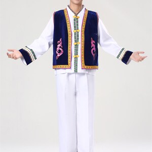 昆明发货 云南大理白族男士款生活舞蹈服装大理阿鹏哥经典套装216