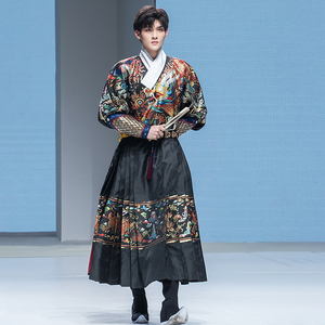 裳宫语毕方麒麟明制汉服原创正品飞鱼服曳撒织金纱春秋冬男女同款