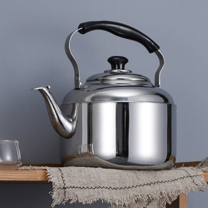 鸣笛大容量炊壶柴火烧水壶户外水壶烧水烧柴火炉子圆形上用底复古