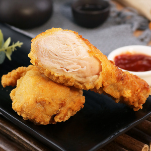 春雪脆皮鸡腿半成品500g 黄金裹粉油炸香鸡肉冷冻大鸡块小吃食材