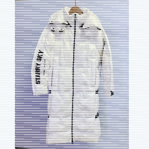 h标正品还美潮牌白鹅绒羽绒服女2021新款长款加厚设计感小众外套