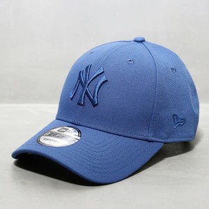 NewEra帽子韩国纽亦华MLB棒球帽硬顶大标NY洋基夏季潮蓝色鸭舌帽