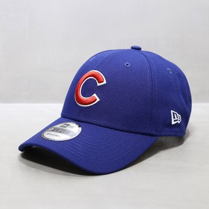 NewEra帽子MLB棒球帽硬顶芝加哥小熊球队帽刺绣C字母鸭舌帽潮蓝色