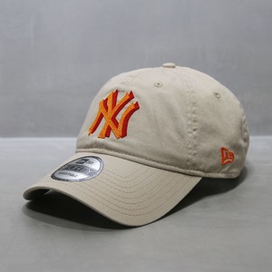 代购NEWERA帽子鸭舌帽mlb棒球帽软顶大标ny洋基队双标绣花弯檐帽