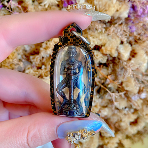 泰国佛牌真品 阿赞空撒 他冥素吊坠 艺铉佛尚 规王亚克力防水外壳