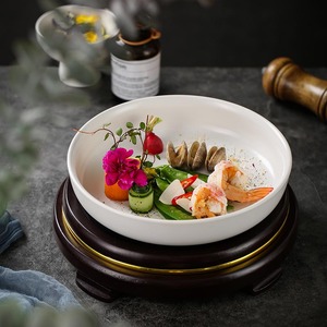 新中式高档酒店自助餐厅明档特色菜创意餐具融合菜意境菜个性菜盘