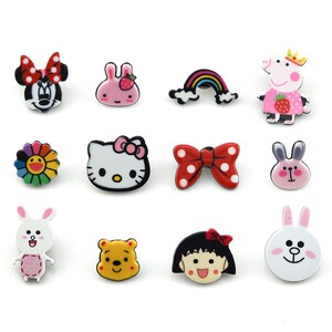 纽扣上衣女可爱卡通毛衣扣子开衫儿童衣服装饰扣钮扣百搭扣子配件