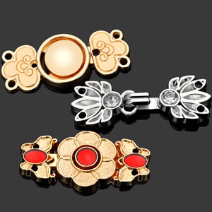 金属盘扣子母扣汉服对扣纽扣旗袍复古搭扣女衣服古风扣子装饰钮扣