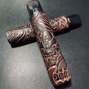 适用新国标悦刻relx幻影pro侠行山林六代真皮套6保护壳套复古手工