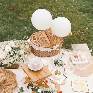 户外野餐垫野餐用品ins网红春游物品帐篷野餐布小篮子